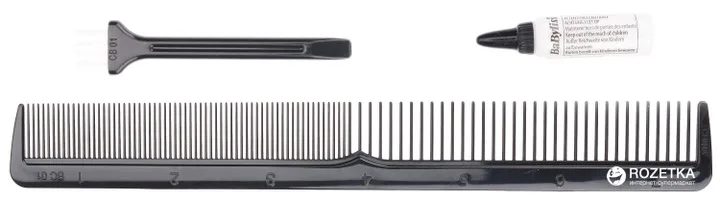Машинка для стрижки Babyliss з 8 насадками, сталеві леза, синій колір.