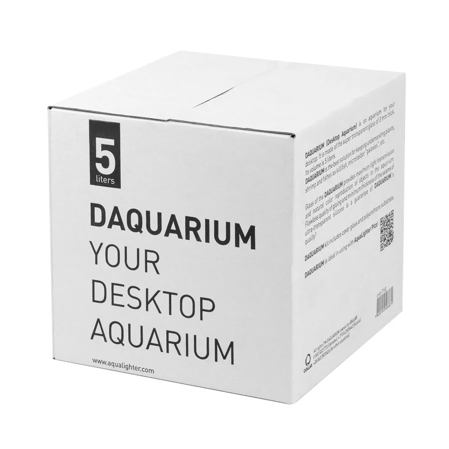 Акваріум 5л DAQUARIUM 17x17x17 см надпрозоре скло для риб