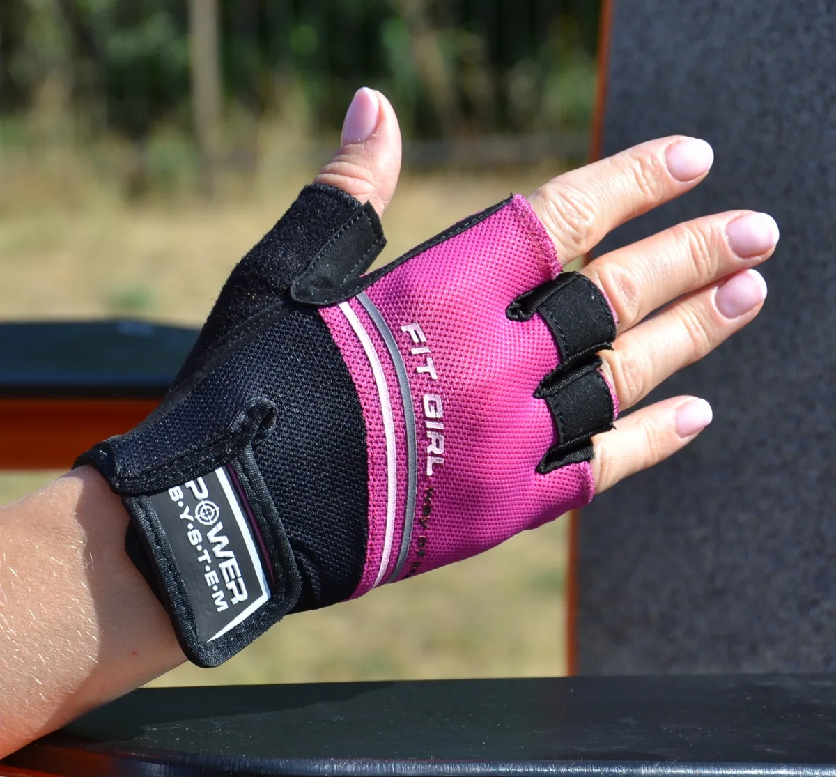 Перчатки для фитнеса Active Point искусственная кожа XS розовые