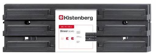 Панель підвісна Kistenberg пластикова 386х130 мм чорна