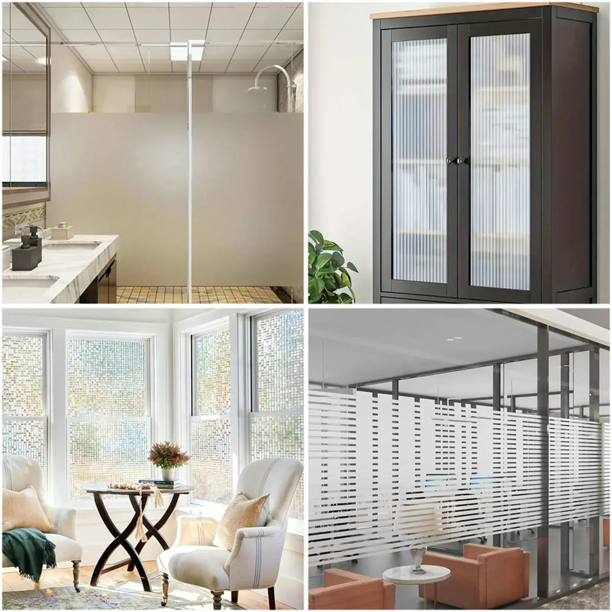 Оконная ПВХ пленка призматика гладкая 600х3000 мм поливинилхлорид (PVC)