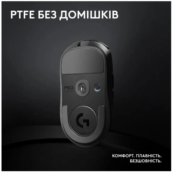 Миша Logitech Pro X Superlight 2 Бездротова Середня Чорна