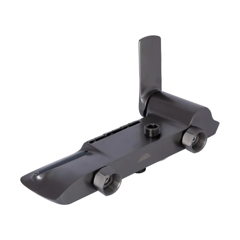 Душова система Qtap Slavonice Gunmetal Black PVD латунь 299х498х979-1629 мм