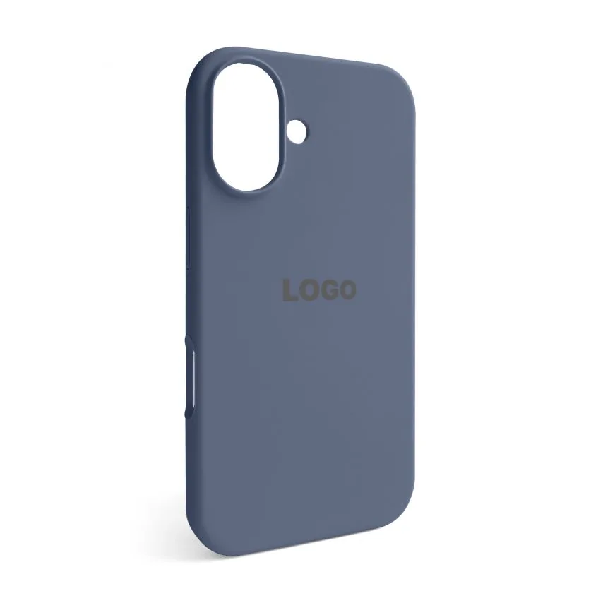 Чохол Silicone Case для Apple iPhone силікон 16 сірий