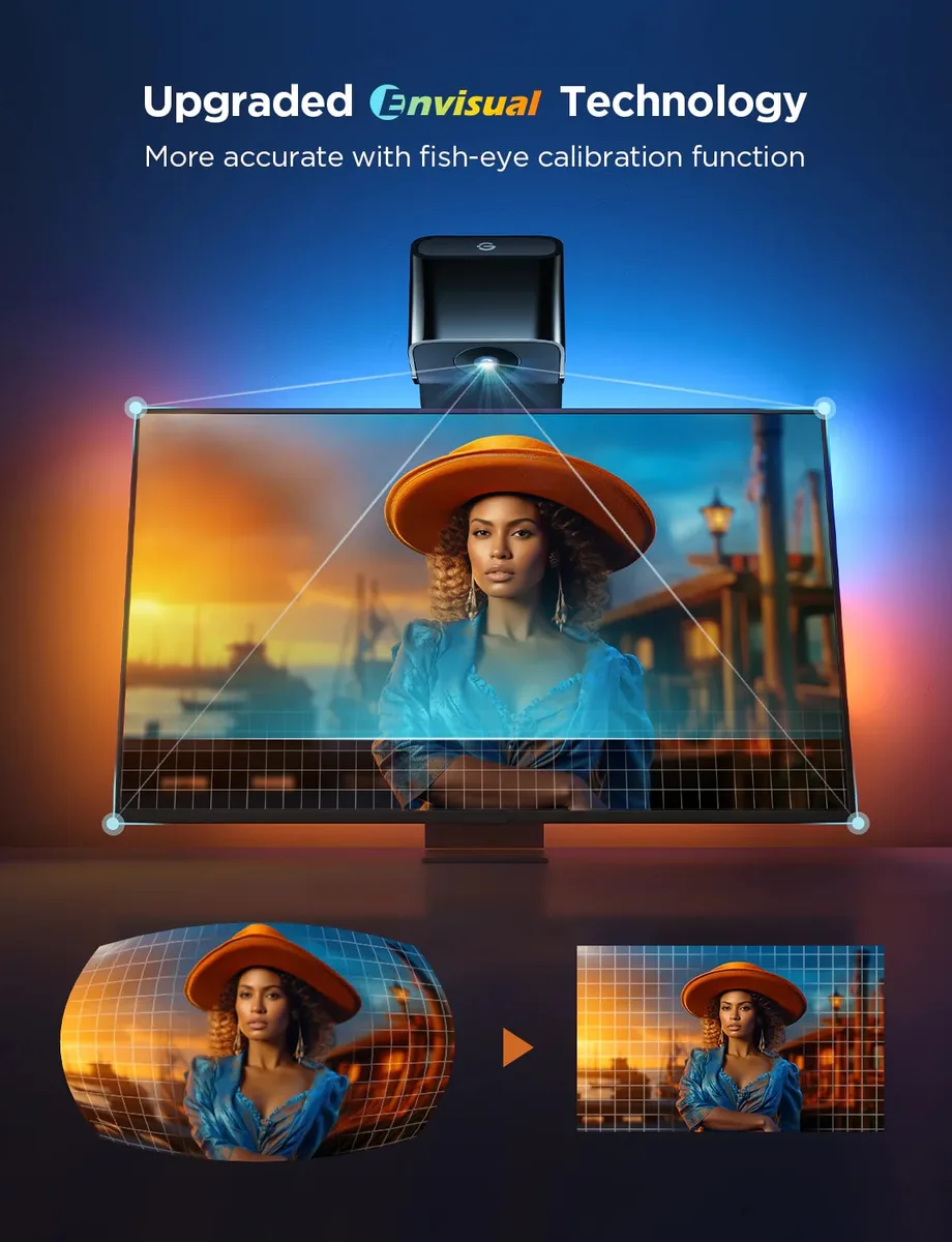 Набор адаптивной подсветки Govee H6099 TV Backlight 3 Lite 55-65', RGBIC, WI-FI/Bluetooth, черный