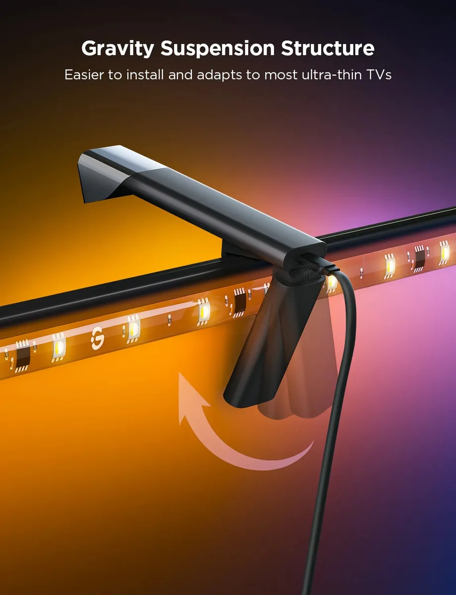 Набор адаптивной подсветки Govee H6099 TV Backlight 3 Lite 55-65', RGBIC, WI-FI/Bluetooth, черный