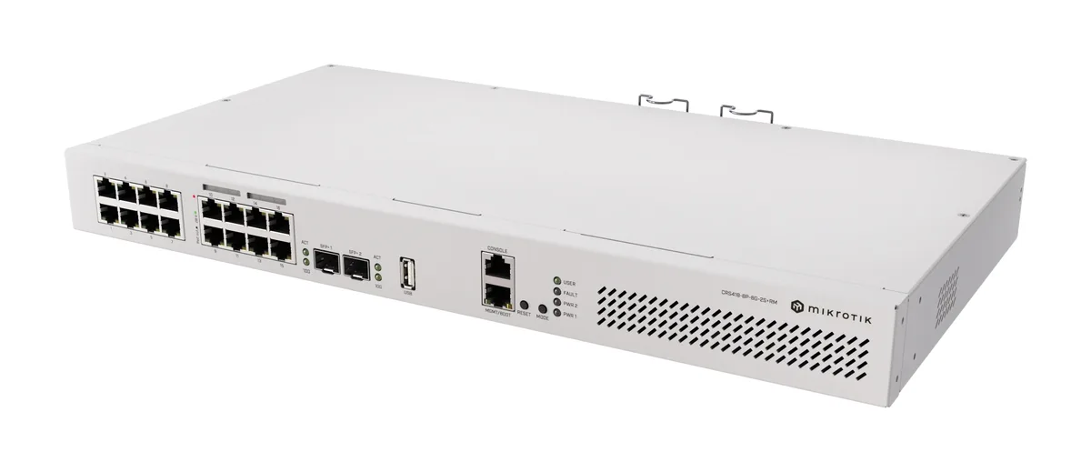 Комутатор MikroTik Cloud Router Switch CRS418-8P-8G-2S+RM