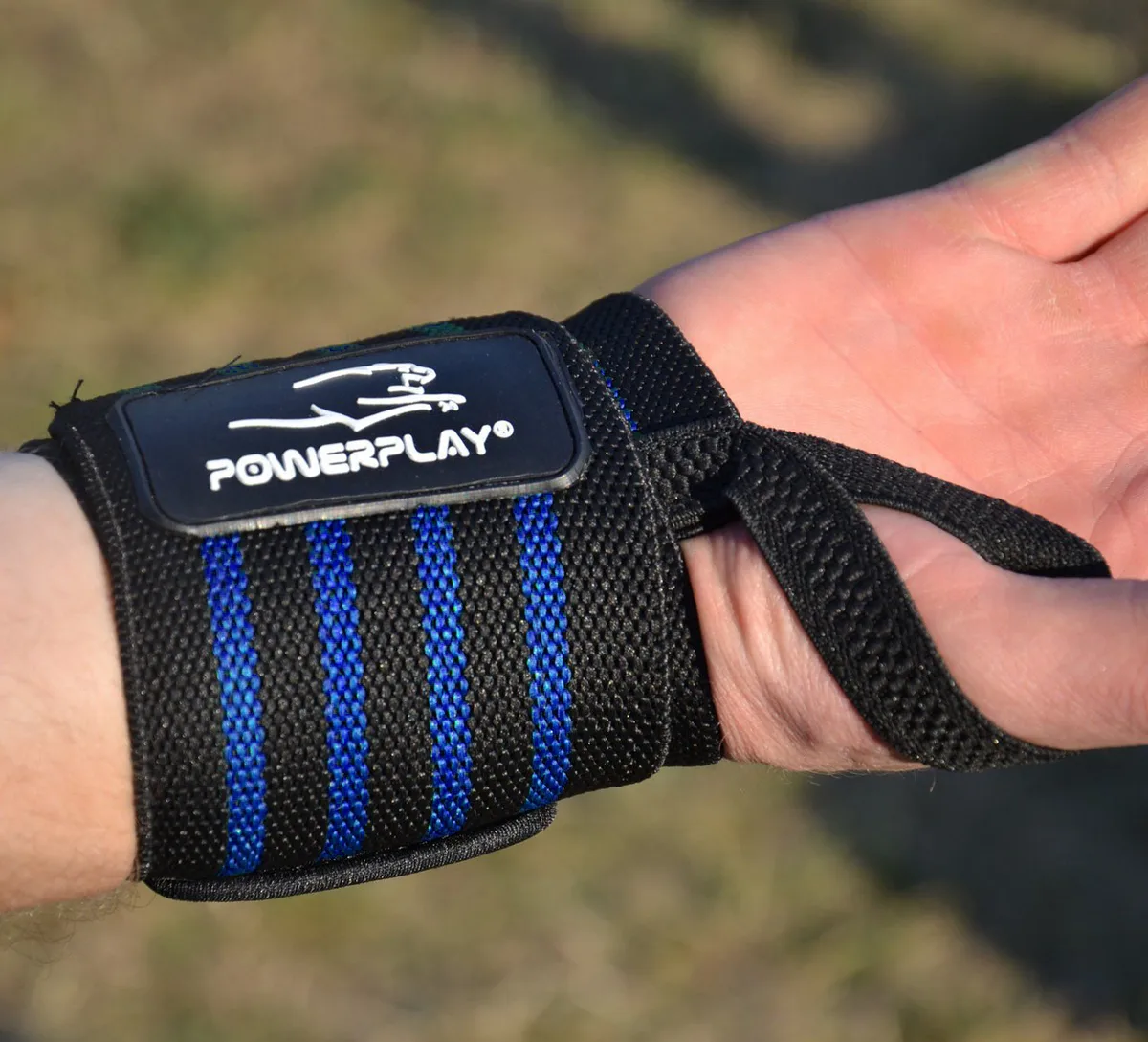 Кистьові бинти Active Point бавовняні 45 см сині