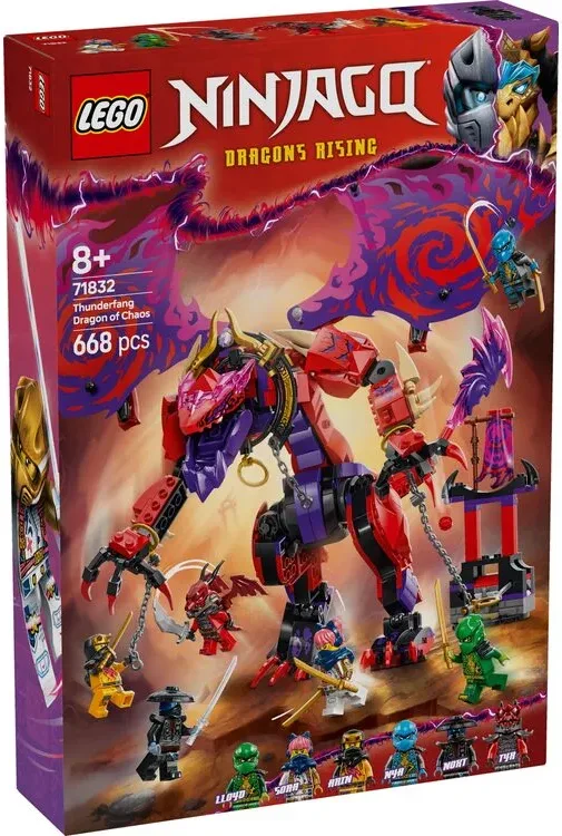Конструктор LEGO Ninjago 8+ різнокольоровий дракон Хаосу