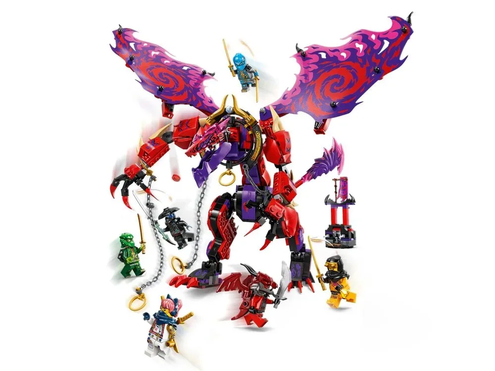 Конструктор LEGO Ninjago 8+ різнокольоровий дракон Хаосу