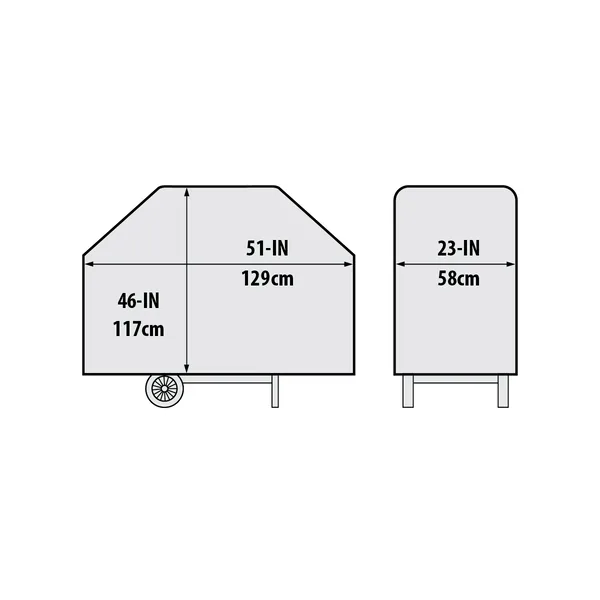 Чехол Broil King Select из полиэстера 117х129х58 см черный