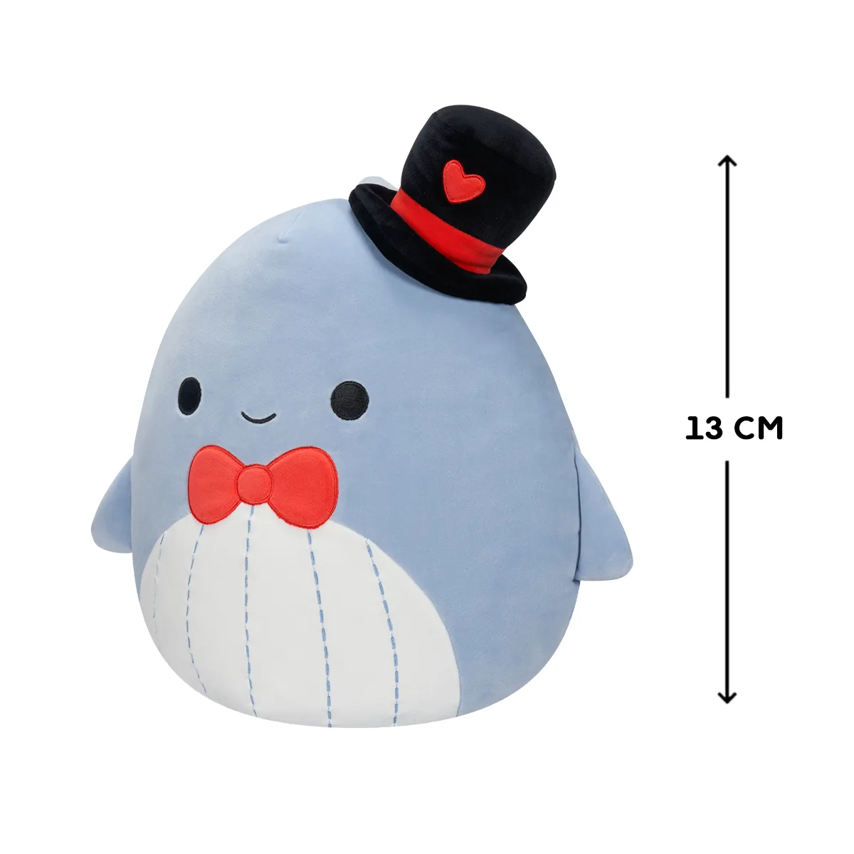 М'яка іграшка Squishmallows поліестер 13 см синій кит