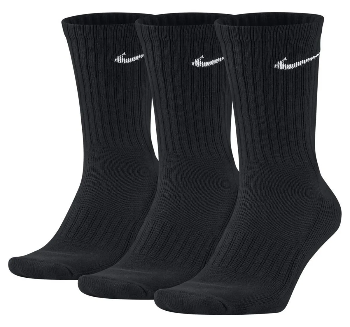 Шкарпетки NIKE бавовна 38-42 чорні 3 пари