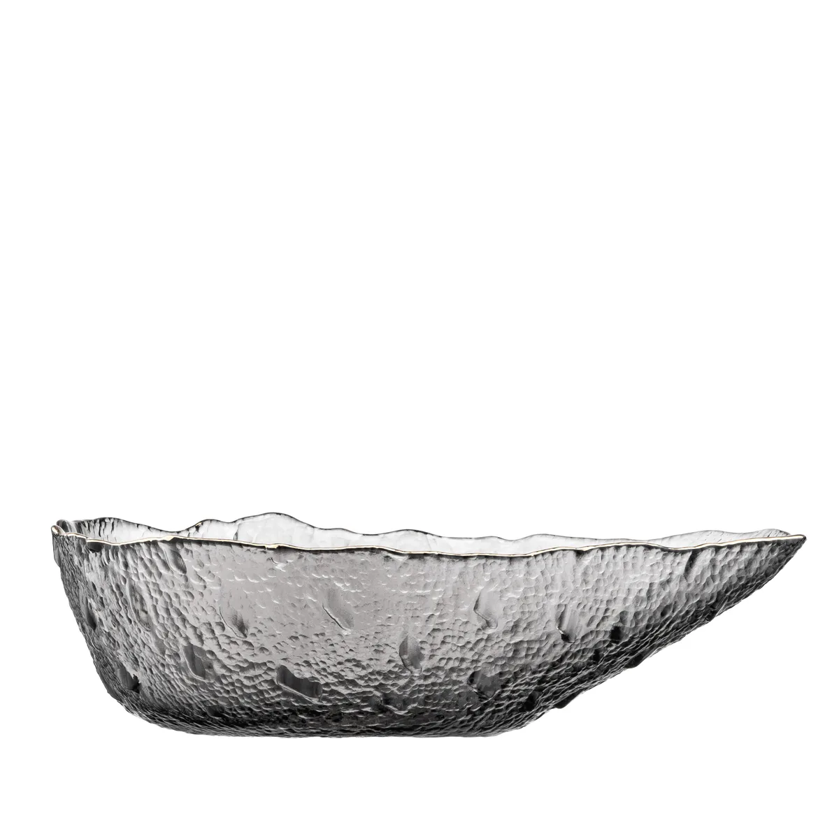 Салатник ARDESTO Leaf, 175 см, стеклянный, серой цветовой гаммы