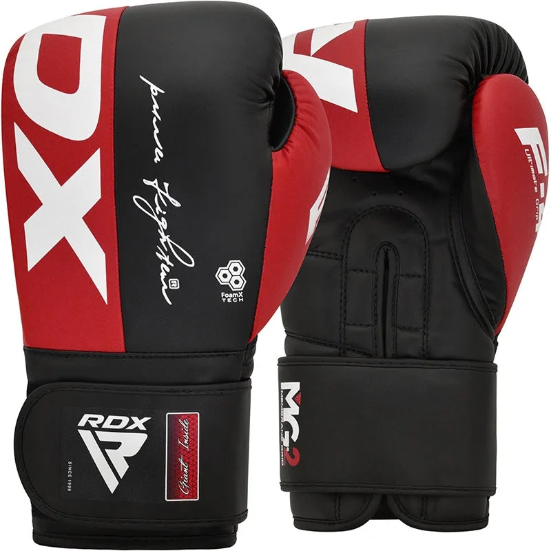 Боксерські рукавиці RDX PU 16 oz Червоні/Чорні з капою в комплекті