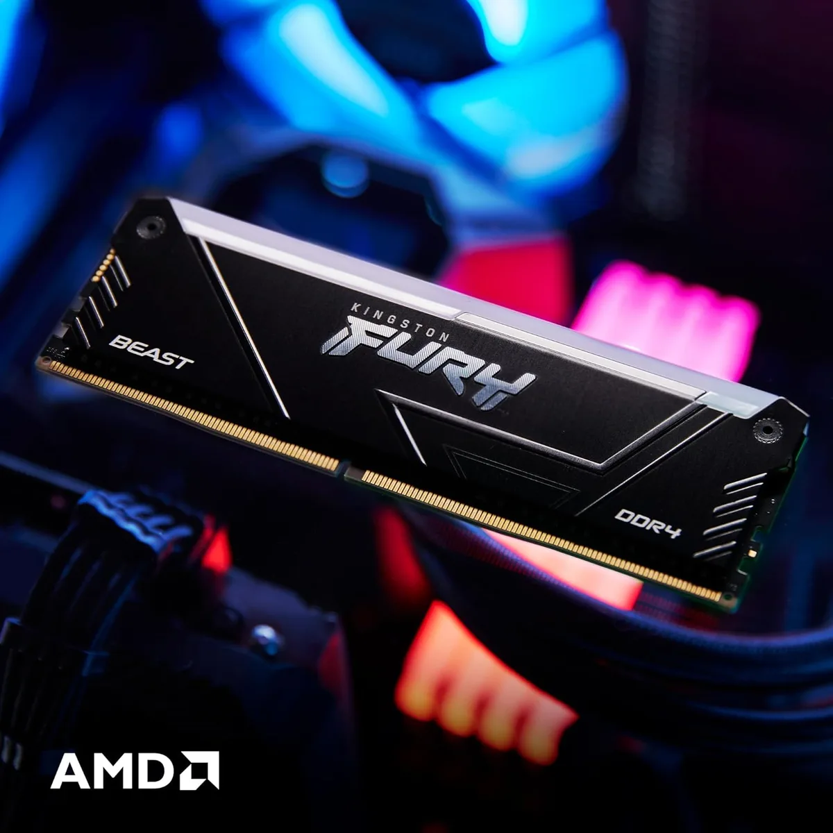 Пам'ять ПК Kingston DDR4 32GB 3200 МГц RGB 2 планки KF432C16BB12AK2/32WP