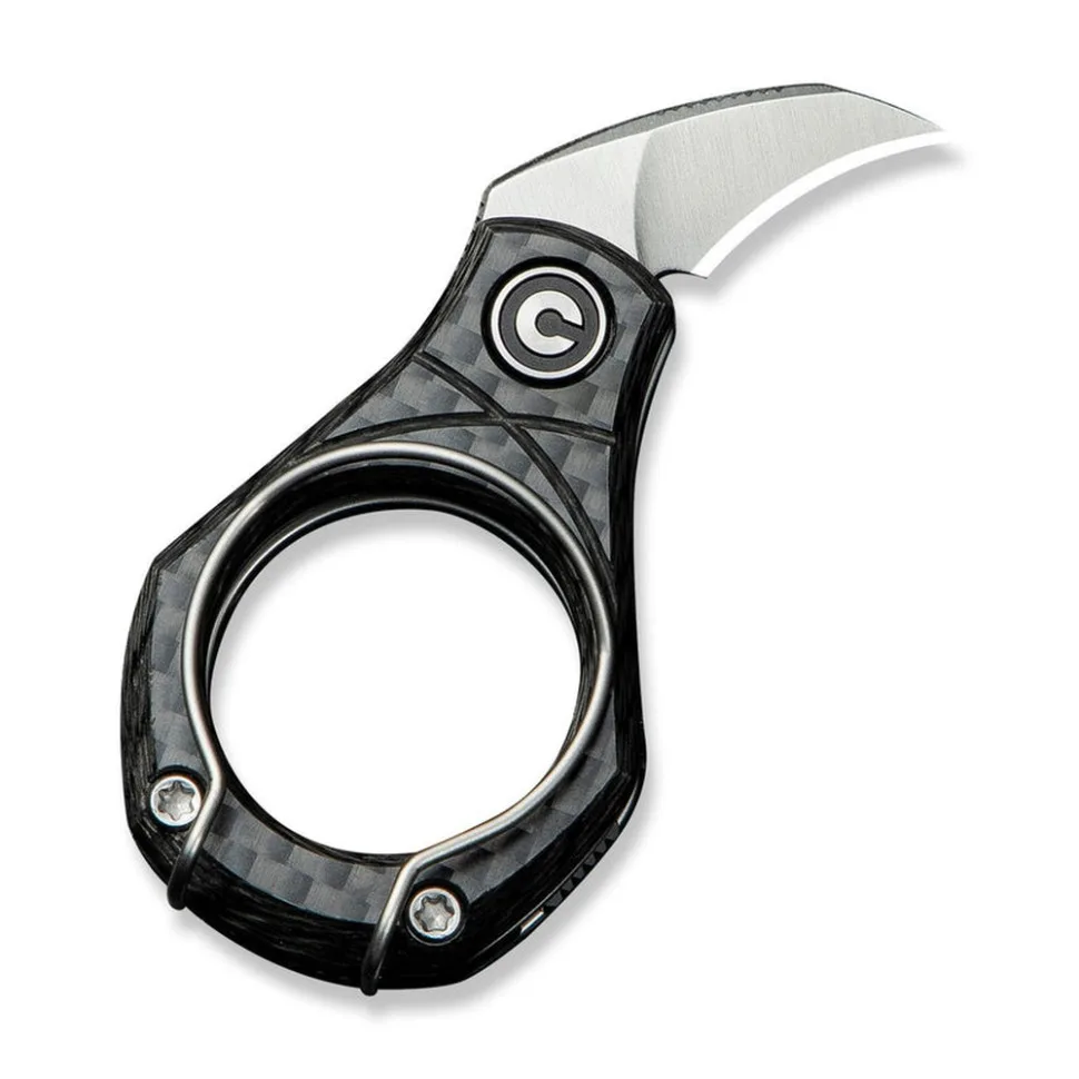 Ніж складаний кишеньковий Civivi 14C28N 16,4 мм Carbon Fiber темно-сірий