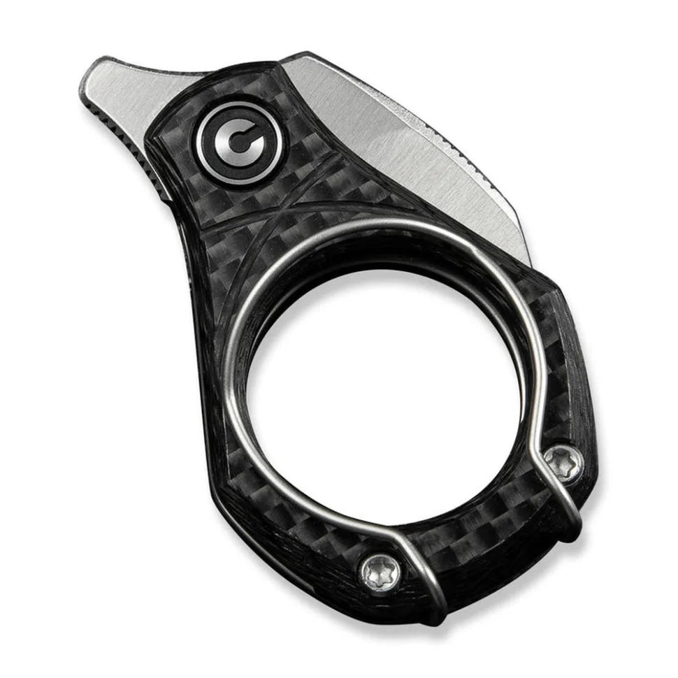 Ніж складаний кишеньковий Civivi 14C28N 16,4 мм Carbon Fiber темно-сірий
