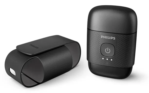 Електробритва Philips роторна для чоловіків чорна 2 головки вологе сухе гоління