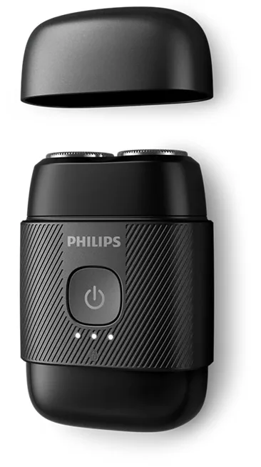 Електробритва Philips роторна для чоловіків чорна 2 головки вологе сухе гоління
