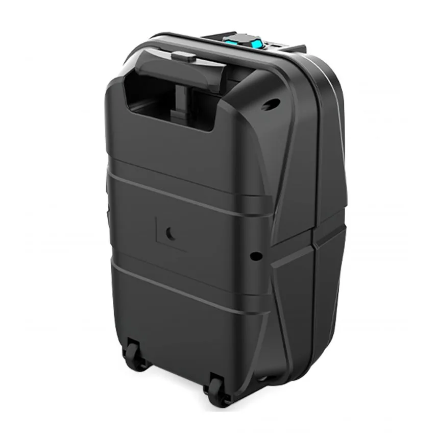 Портативна колонка Bluetooth 15W 203 мм чорна з мікрофоном і функцією караоке