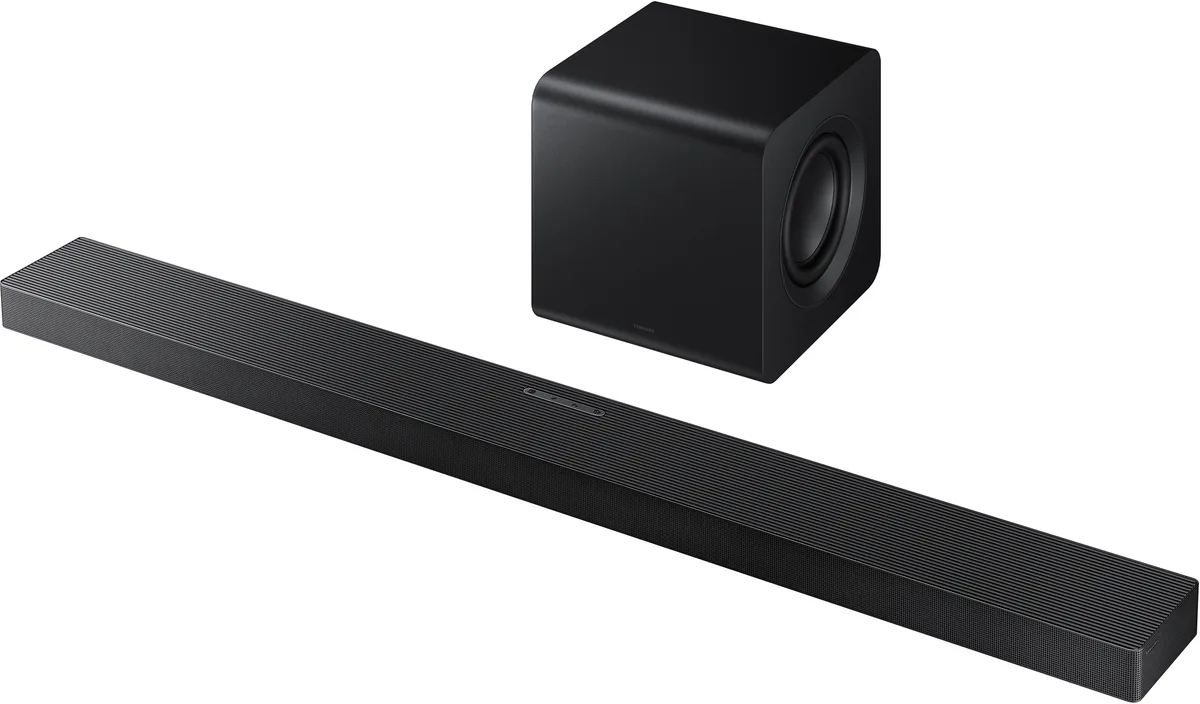 Саундбар Samsung HW-QS700F 345Вт, 3.1.2, BT, HDMI-eARC, Wi-Fi, саб, Dolby Atmos, чорний
