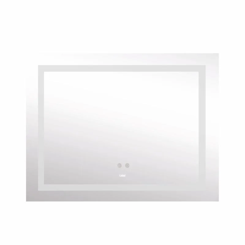 Дзеркало Lidz KU1 з LED-підсвічуванням 1200х800 мм алюмінієве з антизапотіванням