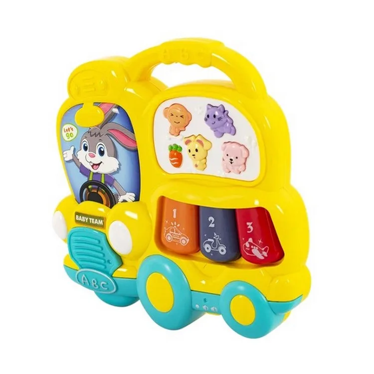 Детская музыкальная игрушка BABY TEAM пластиковая жёлтая 8633 20х15х10 см