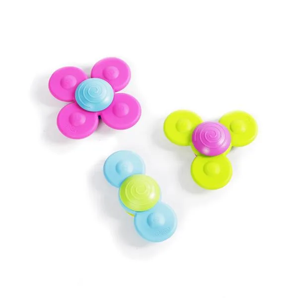 Набір прорізувачів спінерів Fat Brain Toys силіконові 3 шт різнокольорові