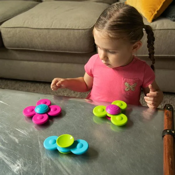 Набір прорізувачів спінерів Fat Brain Toys силіконові 3 шт різнокольорові