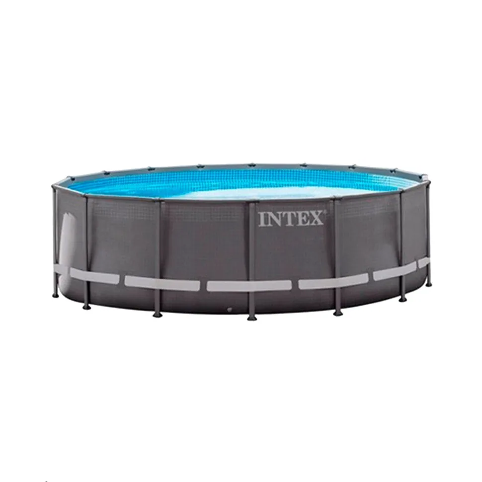 Каркасний басейн Intex ПВХ 610х122 см Сірий 30079 л
