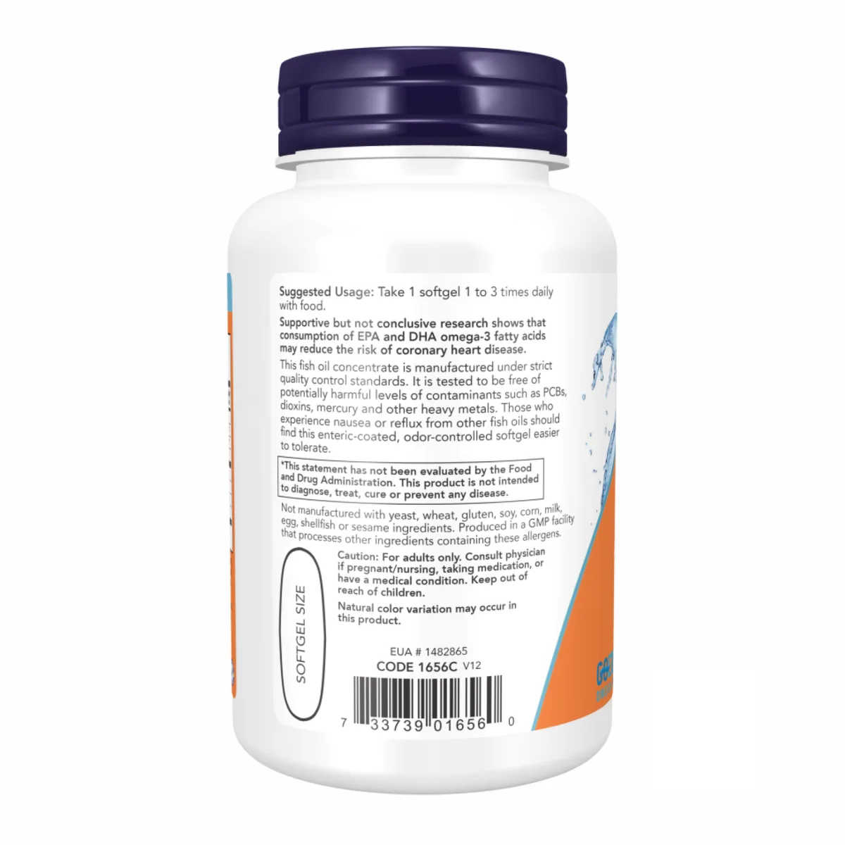 Омега-3 риб'ячий жир Now Foods 180 капсул з ентеросолюбивим покриттям