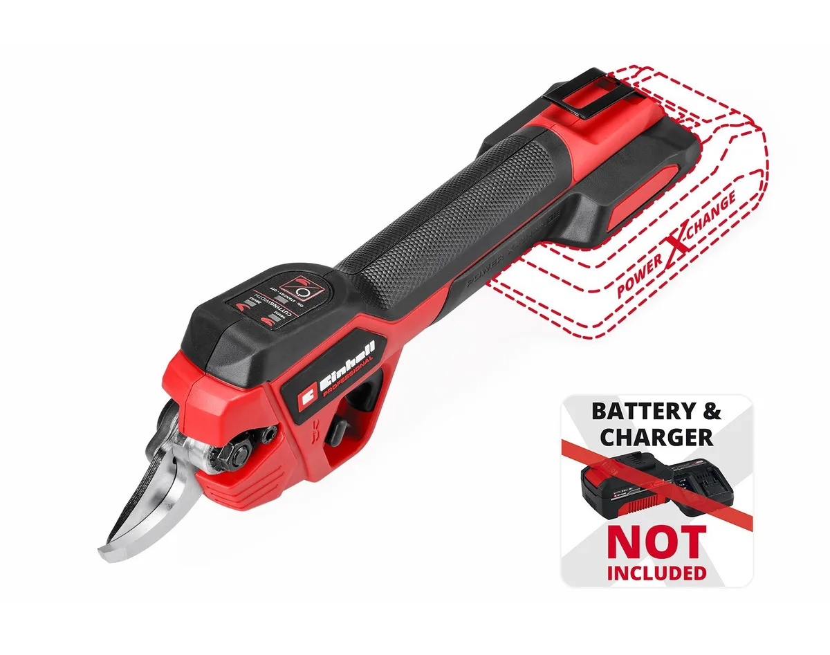 Акумуляторний секатор Einhell Professional GP-LS 18/28 Li BL - Solo PXC 18В, для гілок до 28/14мм, сталь SK5, вага 0.82кг, без зар