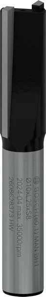 Фреза для пазів Bosch Professional з двома лезами Std S8 D10 L25.4