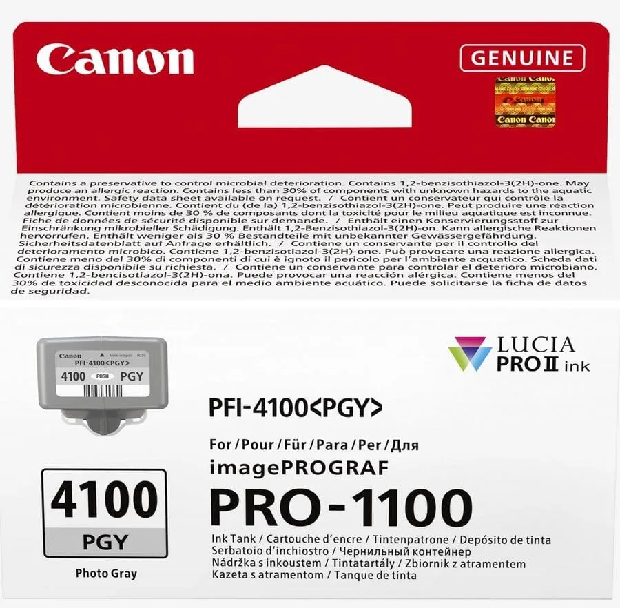 Картридж струменевий Canon PFI-4100 imagePROGRAF PRO-1100 Photo Gray