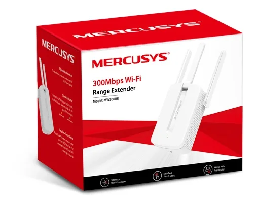 Ретранслятор Mercusys Wi-Fi 300 Мбіт/с 3 антени 2.4 ГГц