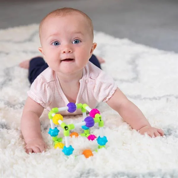 Прорізувач тактильний Fat Brain Toys м'який 10 см різнокольоровий
