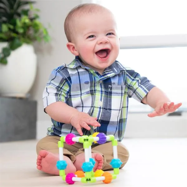Прорізувач тактильний Fat Brain Toys м'який 10 см різнокольоровий