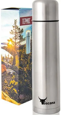 Термос Toscana Cosmo 1000 мл з нержавіючої сталі для гарячих і холодних напоїв