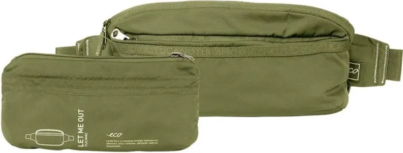 Сумка через плече, розкладна, Tucano Let Me Out Crossbody, зелена