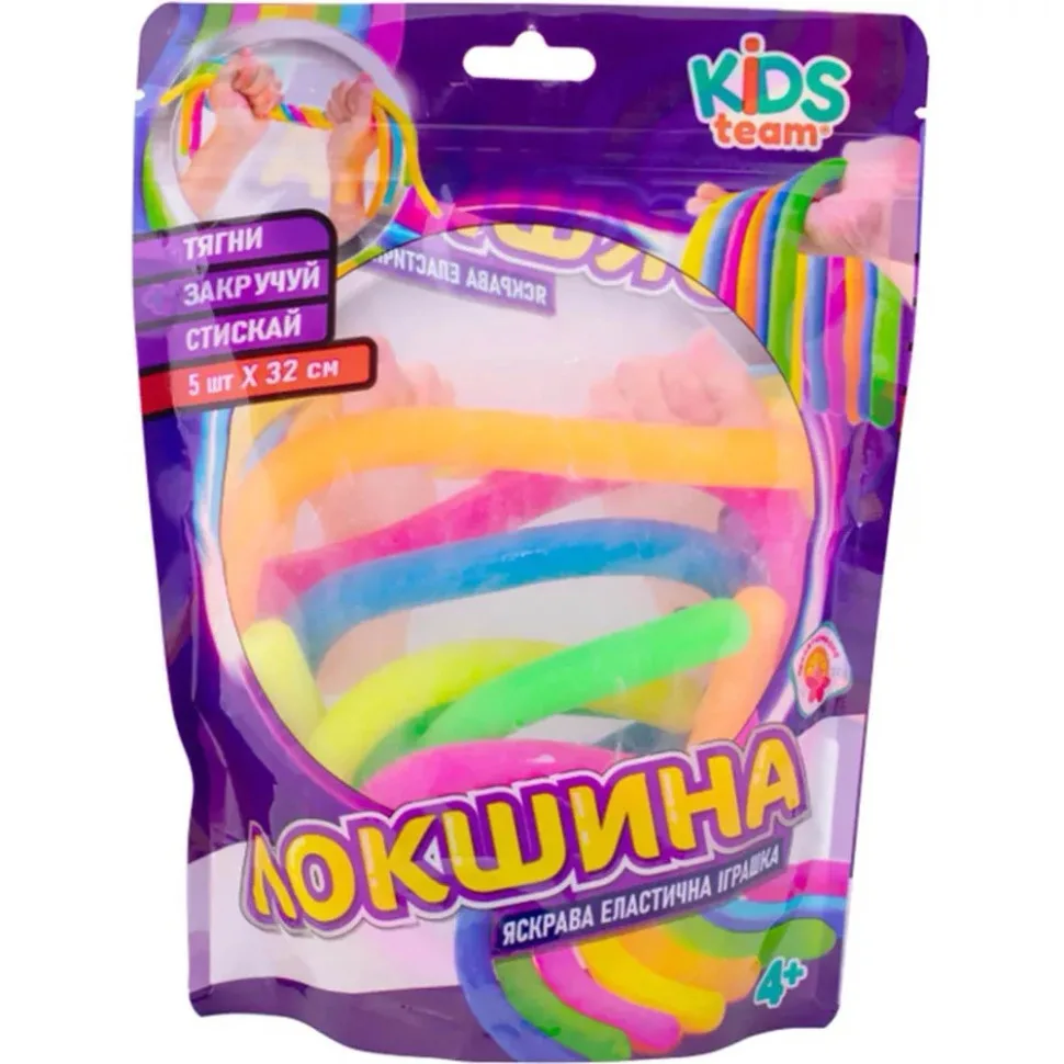 Дитяча іграшка антистрес Kids Team термопластична гума 6х14х20 см багатоколірна