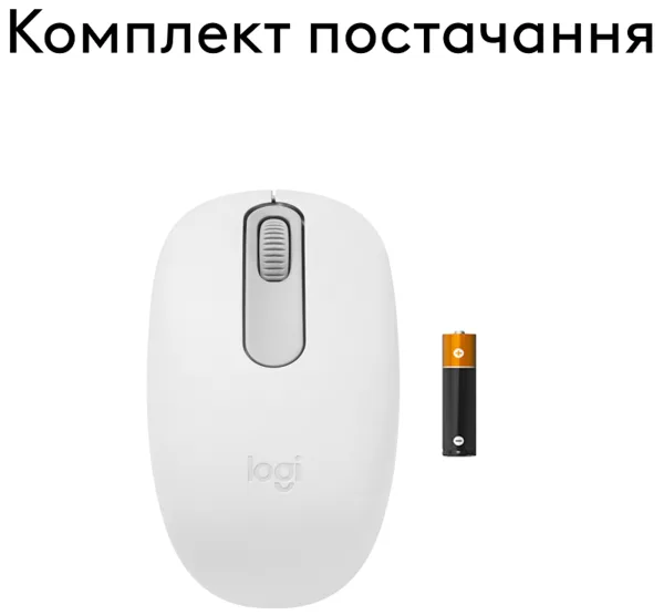 Миша Logitech Bluetooth Маленька Білий