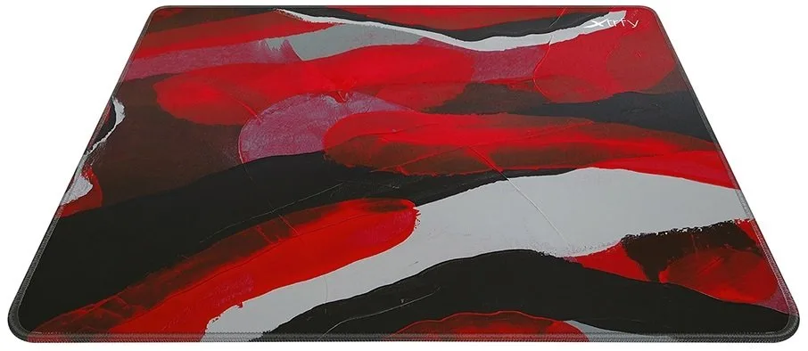 Игровая поверхность Xtrfy GP4 Abstract Retro, L (460 x 400 x 4мм), красный