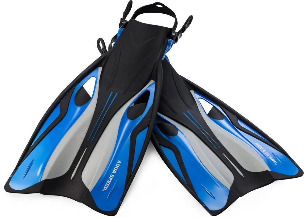 Ласти Aqua Speed гумові 38-41 сині чорні сірі