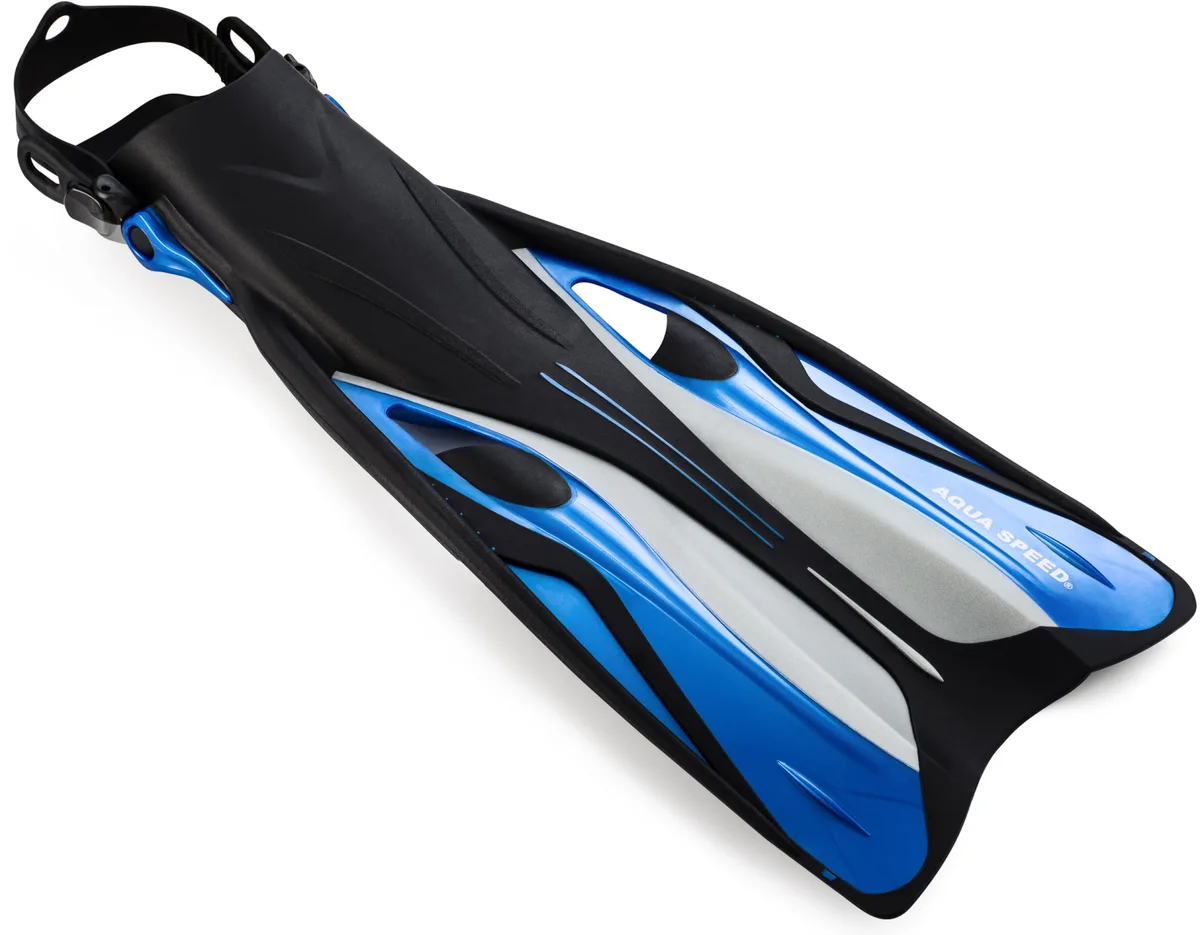 Ласти Aqua Speed гумові 38-41 сині чорні сірі