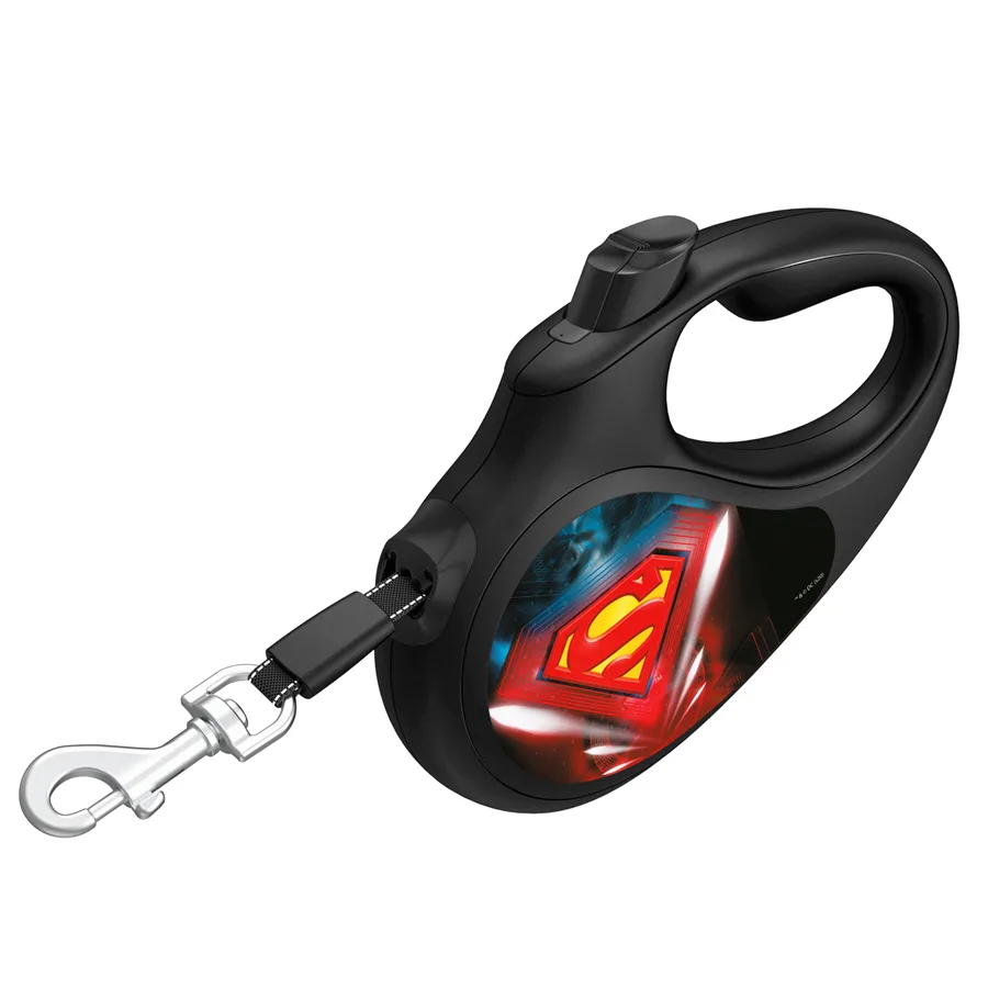 Поводок-рулетка WAUDOG R-leash L 5 м пластиковый черный светоотражающая лента