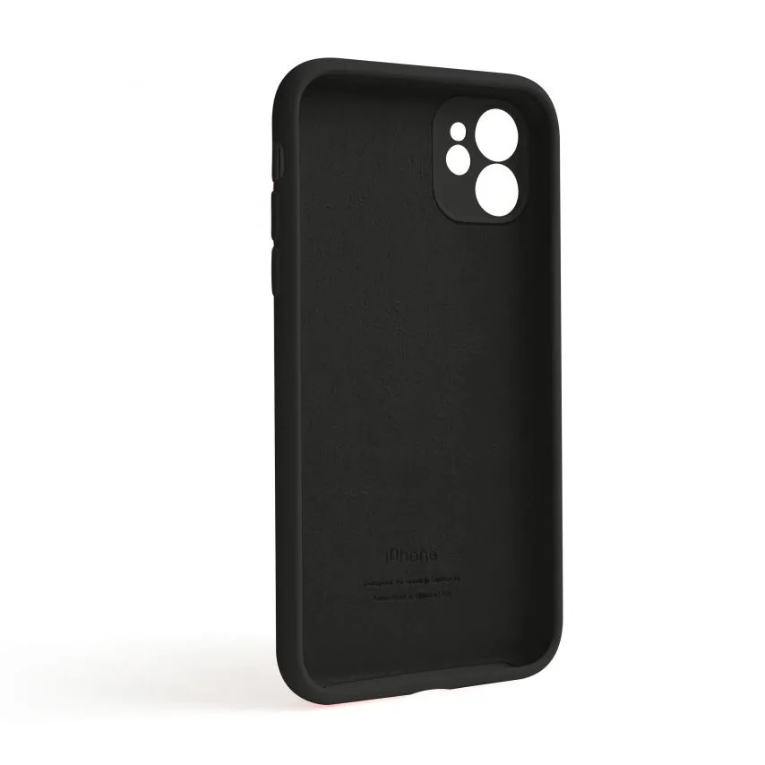 Чохол силіконовий для Apple iPhone 11  чорний закрита камера