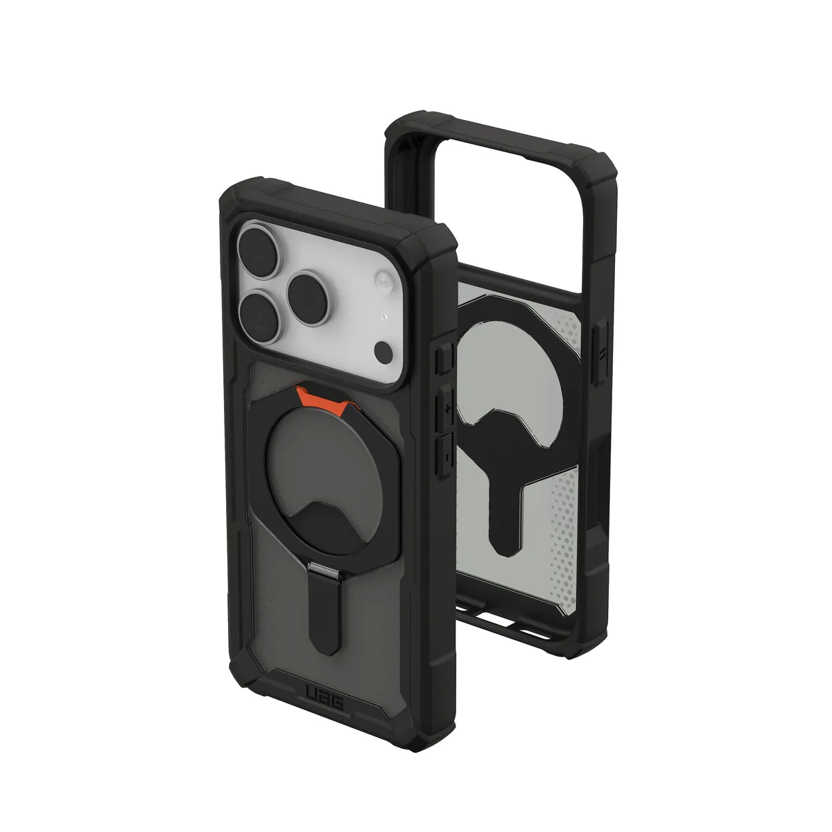 Чохол UAG для iPhone 17 Pro, Plasma XTE MagSafe, Black/Pop Orange