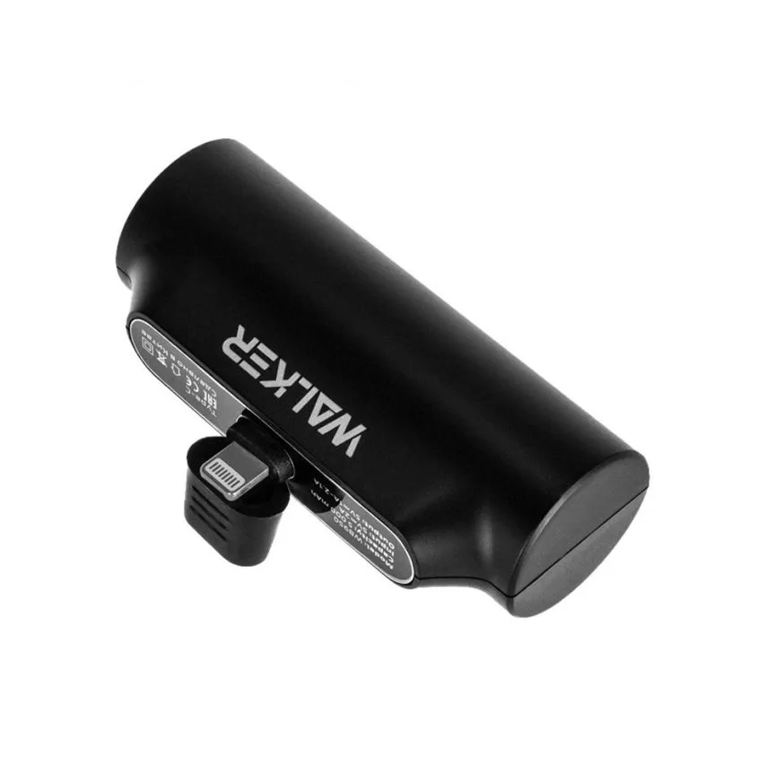 Power Bank WALKER Li-polymer 5000mAh 75х25х30,8 мм Чорний