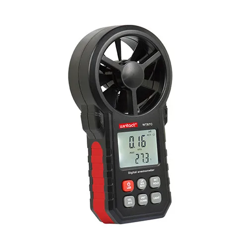 Анемометр цифровий WINTACT WT87C для вимірювання об'ємної витрати 0,3-30 м/с пластик 165х85х39 мм